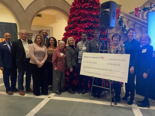 BOA Neighborhood Builders grant check presentation