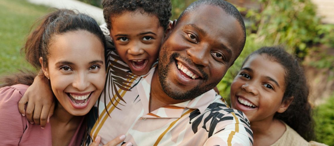 african american family smiling